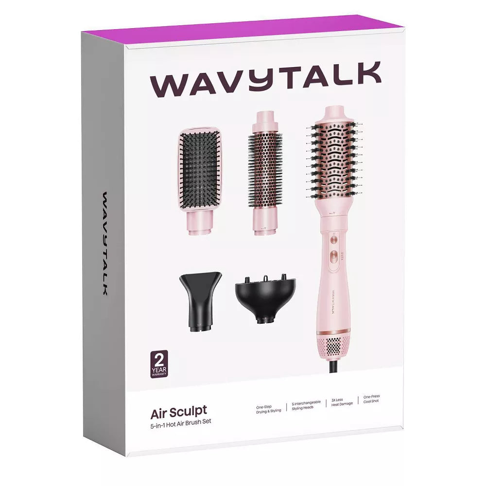 Wavytalk Air Sculpt 5-in-1 Hot Air Hair Brush Set