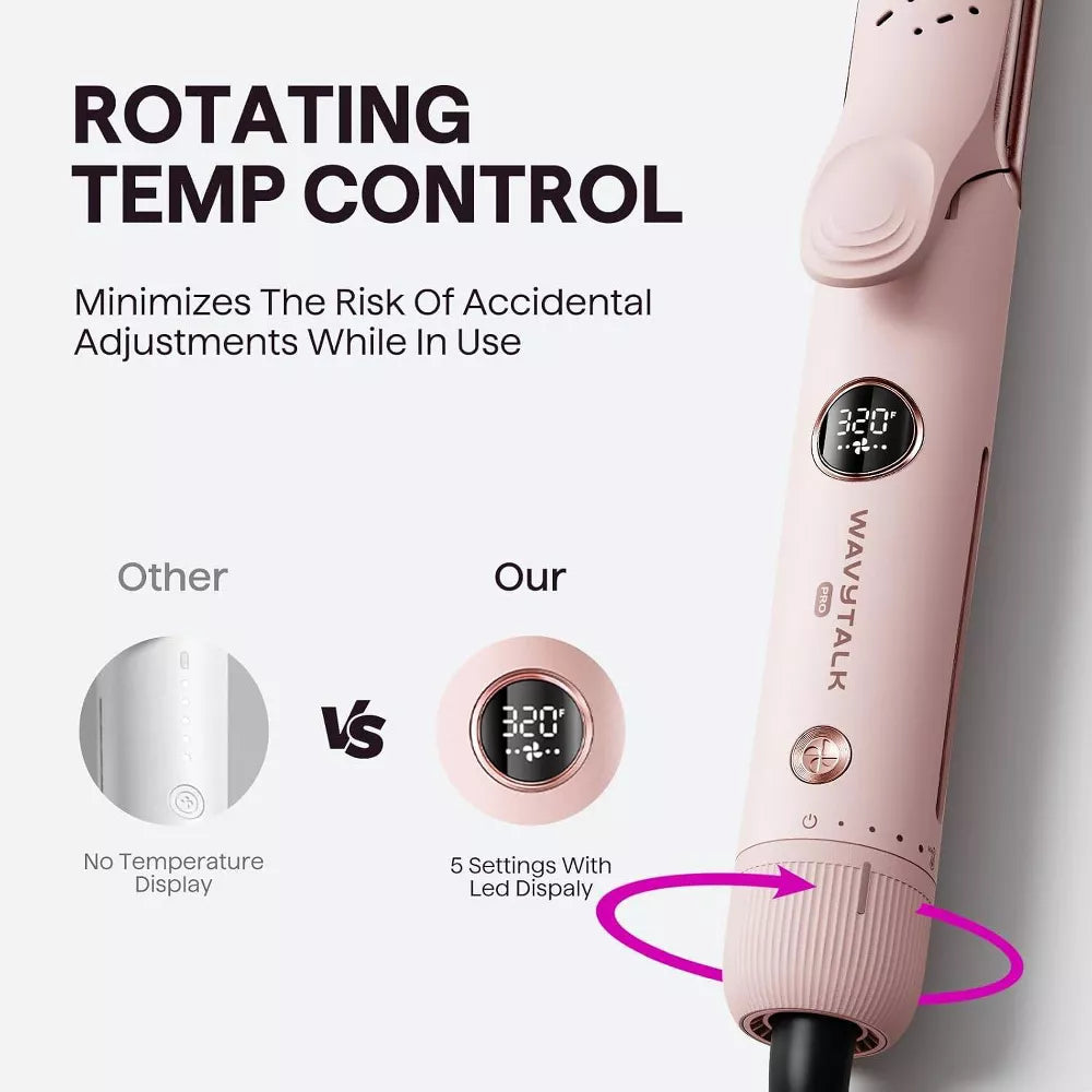 Wavytalk A12 Pro Airflow Hair Styling Tool 1.25" - Pink